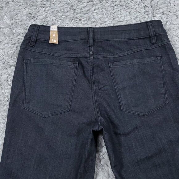 Prana Kara Rolled Skinny Jeans Denim Gray Size 6 28 Stretch Cuffed Low Rise - Picture 4 of 12